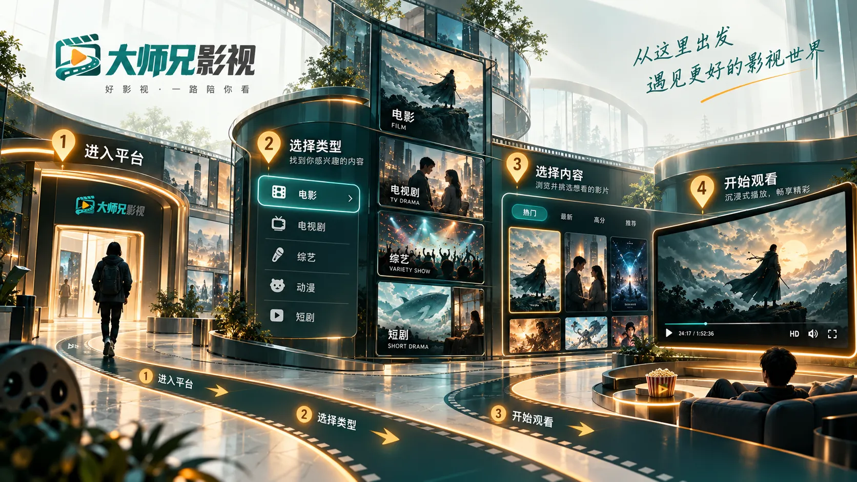 经典影院与胶片质感氛围图